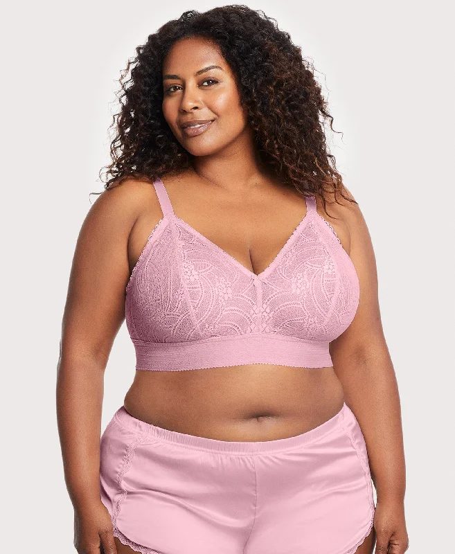 Bramour Gramercy Luxe Lace Bralette Mauve