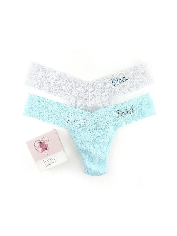 Bride & Mrs. Low Rise Thong Gift Set