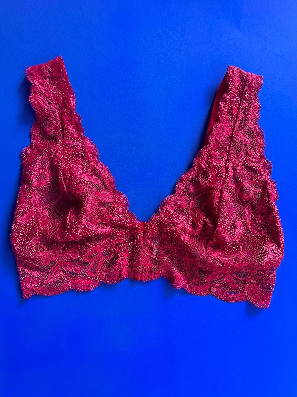 Clo: Fortuna Lace Bralette with Wide Straps Bra - XL, Last One!