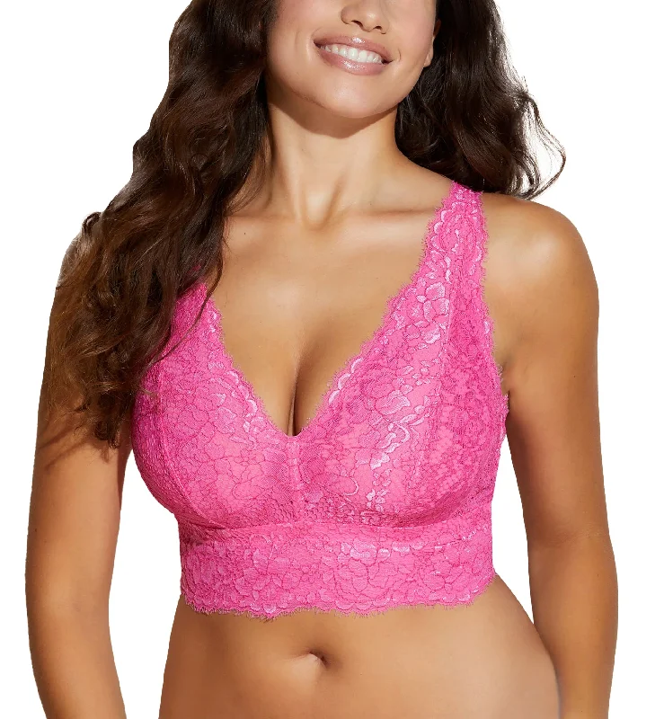 Cosabella Pret-A-Porter CURVY Longline Bralette (PRETA1383) - Miami Pink/Garnet