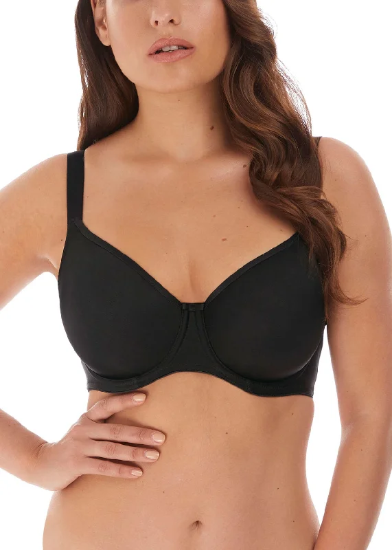 Fantasie Smoothing Black Seamless Lightweight Bra 4520