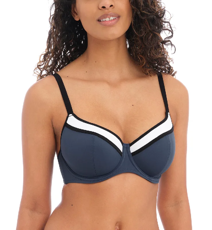 Freya Colour Crush Sweetheart Padded Underwire Bikini Top (202003) - Ink