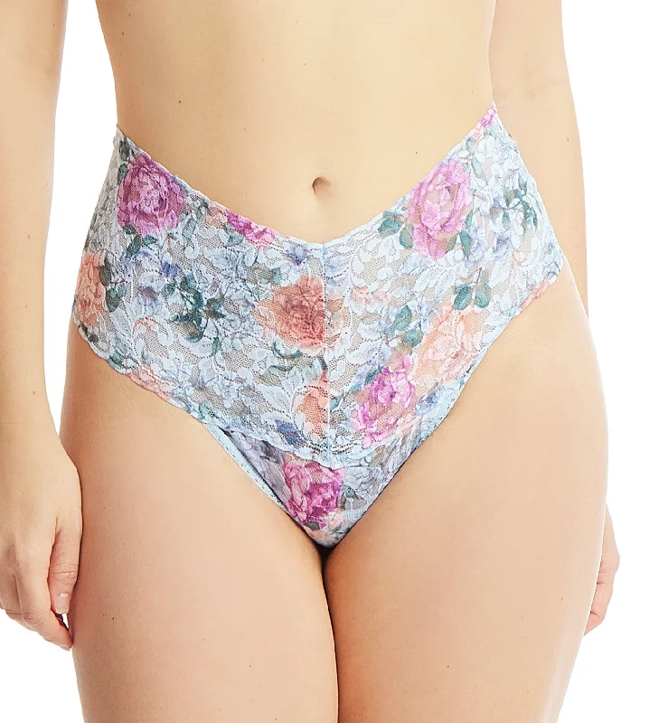 Hanky Panky Printed Retro Lace Thong (PR9K1926) - Tea for Two