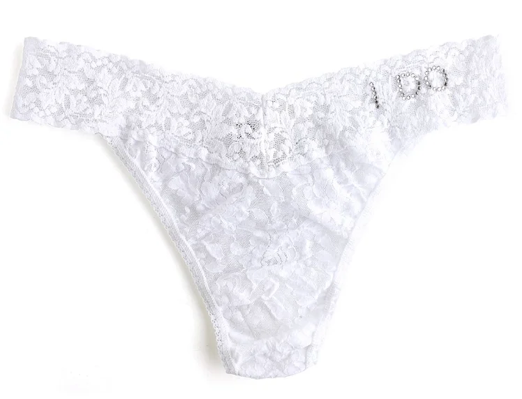 HANKY PANKY "I DO" ORIGINAL RISE THONG WHITE 6511