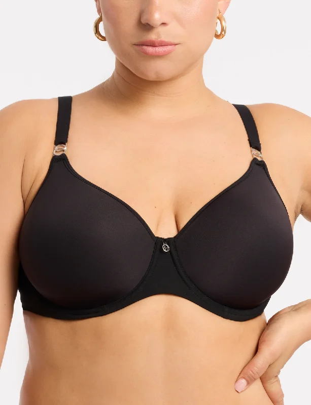 Montelle Black Spacer Breathable T-Shirt Bra 9321