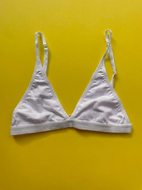 Non Private: Triangle Bra - White