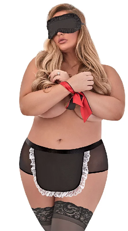 Plus Size Flirty Maid Bondage Set