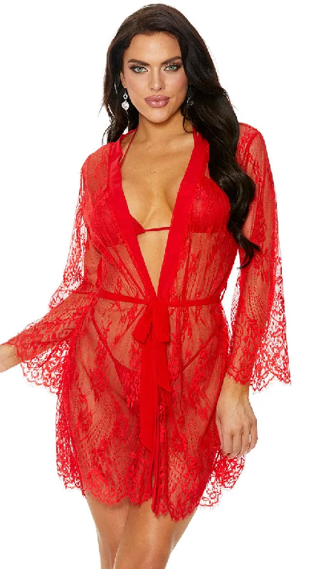 Plus Size Kiss Of Temptation Robe Set