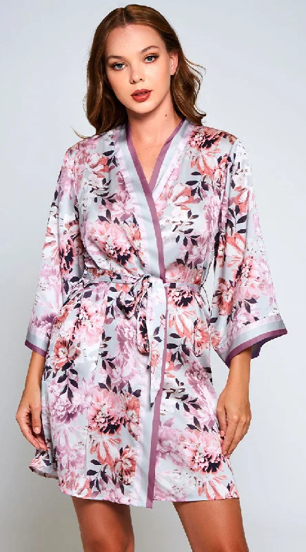 Plus Size Leanne Floral Print Robe