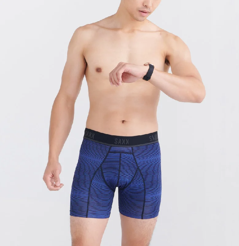 Saxx Kinetic Variegated Stripe Blue Boxer No Fly Mens Underwear BB32