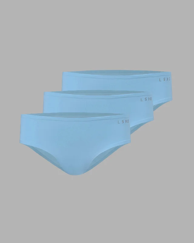 Seamless Brief 3 Pack - Glacial Blue