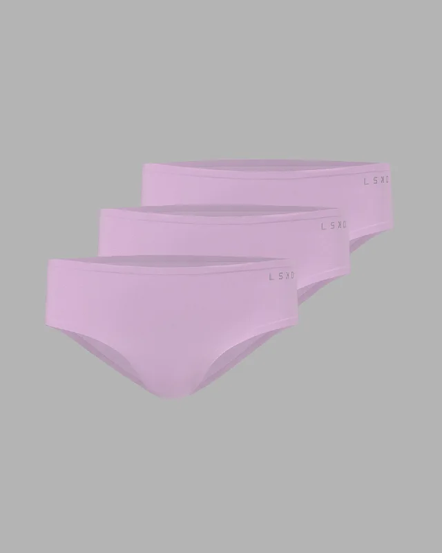 Seamless Brief 3 Pack - Pastel Orchid