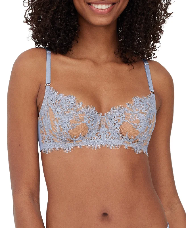 Skarlett Blue Entice Morning Sky Ginger Lace Balconette Bra 324143