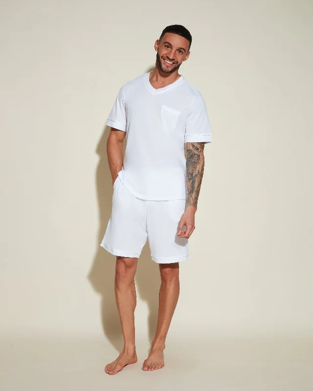 Kurzärmeliges Top & Shorts Pyjama-Set Für Männer