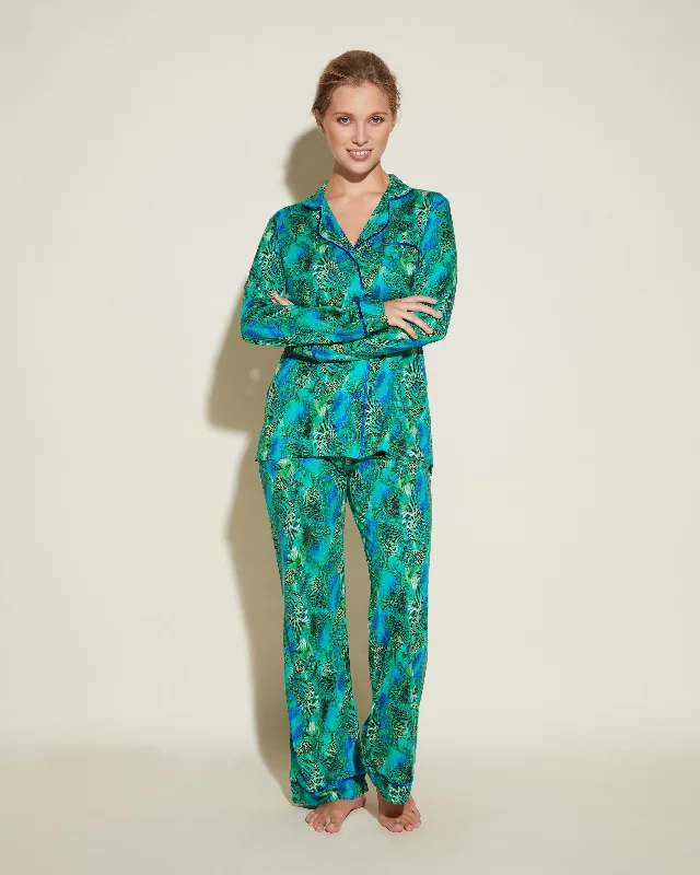 Langärmeliges Top & Hose Pyjama-Set