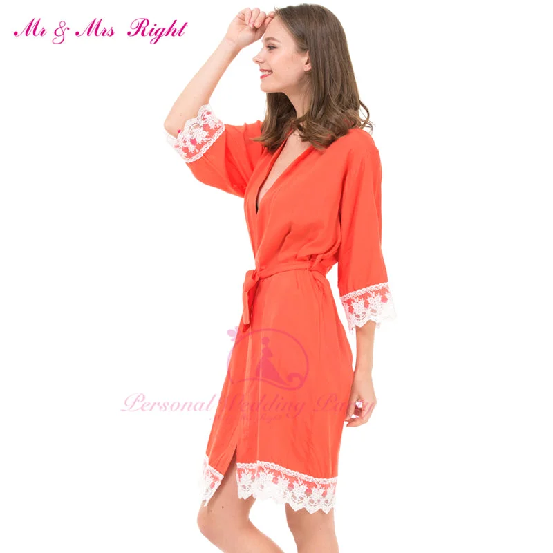 Sexy Lace Cotton Robe